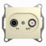 GSL000297 Розетка TV/SAT оконечная 1DB (бежевый) (10шт/уп), Ввезен из РФ
