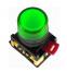 Лампа AL-22TE сигнальная d22мм зеленый неон/240В цилиндр ИЭК