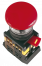 Кнопка AEAL-22 "Грибок"с фиксацией красный d22мм  240В 1з+1р ИЭК, Китай
