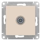 ATLASDESIGN TV РОЗЕТКА проходная 4DB, механизм, БЕЖЕВЫЙ