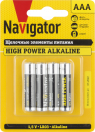 Элемент питания ААА NBT-NE-LR03-BP4 (уп.4шт) ALKALINE Navigator 94 751