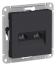 ATN001085 ATLAS РОЗЕТКА двойная компьютерная RJ45+RJ45, кат.5E, механизм, КАРБОН,Ввезен из РФ