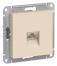ATN000283 ATLAS РОЗЕТКА компьютерная RJ45, механизм, БЕЖЕВЫЙ,Ввезен из РФ