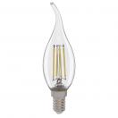 Лампа ЛЕД  E14  4Вт 4,5К свеча на ветру проз.филам.GLDEN-CWS-B-4-230-E14-4500 Gеnеral 660235