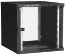 ITK Шкаф LINEA WE 9U 600x650мм дверь стекло черный