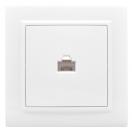 Минск Розетка RJ-45 1-местная СП белая EKF Basic