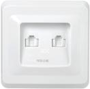 VEGA Роз. 2-мест. комп. RJ45 кат.5е РК10-2-ВБ бел. IEK