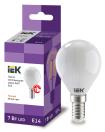 Лампа LED G45 шар матов. 7Вт 230В 3000К E14 серия 360° IEK