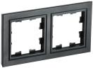 BRITE Рамка 2-местная РУ-2-БрЧ черный IEK, BR-M22-K02, Ввезен из РФ