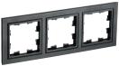 BRITE Рамка 3-местная РУ-3-БрЧ черный IEK, BR-M32-K02, Ввезен из РФ