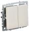 BRITE выключатель 2-кл. 10А ВС10-2-0-БрКр беж. IEK, BR-V20-0-10-K10,  Ввезен из РФ. Код ОКРБ 007-2012: 27.33.11