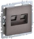 BRITE Роз. комп. 2-ая RJ45 кат.6 РК11-2-БрТБ бр. IEK