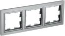 BRITE Рамка 3-местная РУ-3-БрС сталь IEK BR-M32-K46, Ввезен из РФ