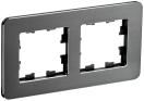 BRITE Рамка 2-мест. РУ-2-1-Бр металл титан RE IEK