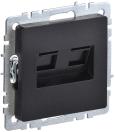 BRITE Роз. комп. 2-ая RJ45 кат.6 РК11-2-БрЧ черн. IEK