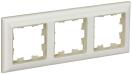 BRITE Рамка 3-местная РУ-3-Бр бежевый/жемчужный IEK, BR-M32-12-1-K10, Ввезен из РФ