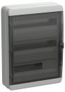 TEKFOR Корпус пласт. КМПн-54 IP65 черн. прозр. дверь IEK