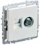 BRITE Розетка двойная TV+RJ45 кат.5E РТВ/РК12-БрЖ жемчуг IEK, BR-AK20-1-K36, Ввезен из РФ