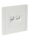 FORTE&PIANO Роз. двойная RJ11+RJ45 кат.5E FP235 бел. IEK