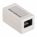 ITK Проходной адаптер кат.5E UTP, тип RJ45-RJ45, белый