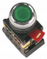 Кнопка ABLF-22 зеленый 240В d22мм неон 1з+1р  ИЭК