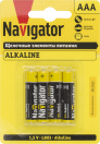 Элемент питания ААА NBT-NPE-LR03-BP4 (уп.4шт.) ALKALINE Navigator 61462