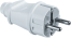 Вилка Navigator 61 359 NCA-PL02-16A-E-WH прямая с/з белая, Ввезен из РФ